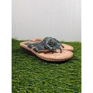 Clarks ARTISAN Sandals Flip Flops BLUE Women's SIZE 8.5
